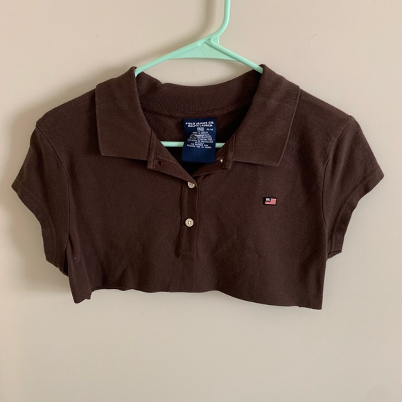 Polo by Ralph Lauren Tops - Medium Brown Polo Ralph Lauren Crop Top Polo by Ralph Lauren Tops - Medium Brown Polo Ralph Lauren Crop Top